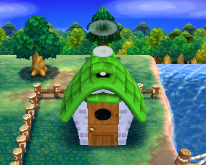 Default exterior of Henry's house in Animal Crossing: Happy Home Designer