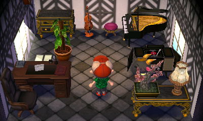 Interior of Nan's house in Animal Crossing: New Leaf