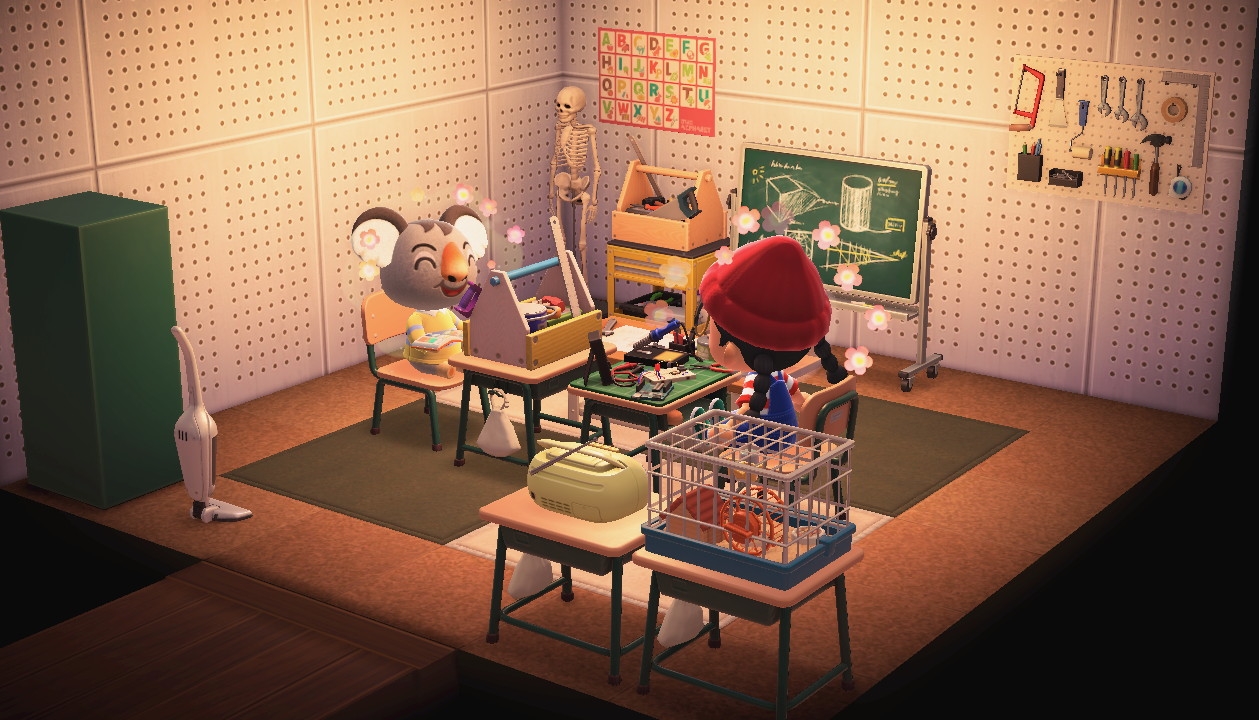 Interior of Ozzie's house in Animal Crossing: New Horizons