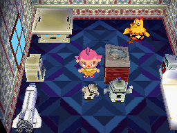 Interior of Egbert's house in Animal Crossing: Wild World
