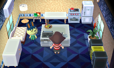 Interior of Pippy's house in Animal Crossing: New Leaf