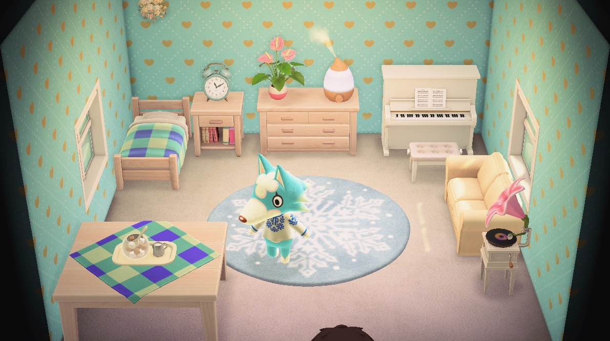 Interior of Skye's house in Animal Crossing: New Horizons