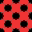 The Pop black pattern for the polka-dot clock.