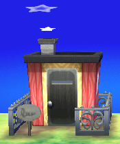 Exterior of Cherry's house in Animal Crossing: New Leaf