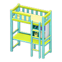 Loft Bed with Desk (Light Blue - Yellow) NH Icon.png
