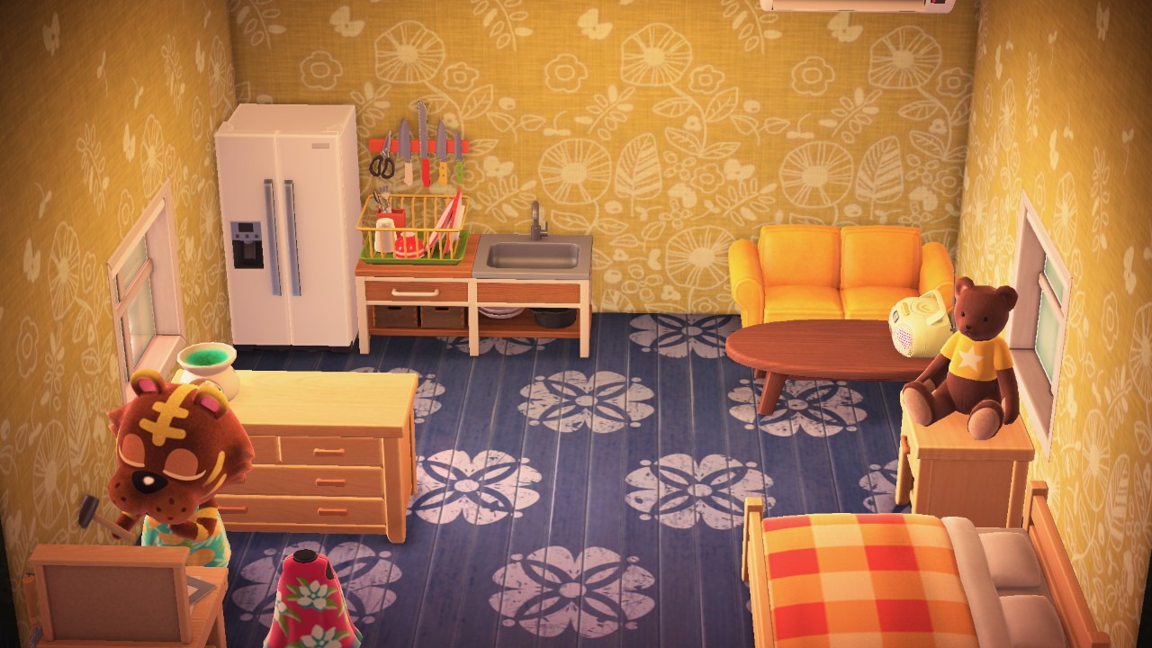 Interior of Bangle's house in Animal Crossing: New Horizons