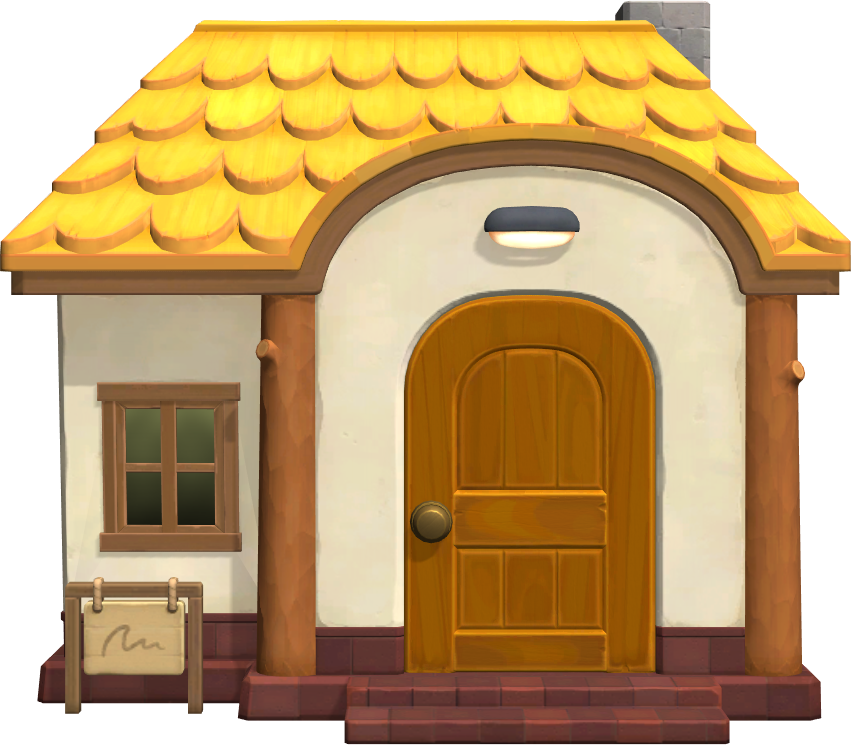 Exterior of Goldie's house in Animal Crossing: New Horizons