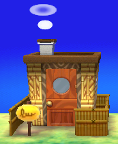 Exterior of Sparro's house in Animal Crossing: New Leaf