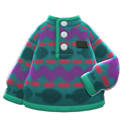 acnh printed fleece sweater