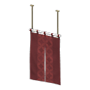 Vertical Split Curtains (White - Seven Treasures (Shippou)) NH Icon.png