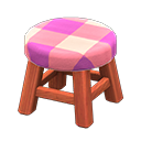 Wooden Stool (Cherry Wood - Pink) NH Icon.png