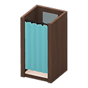 Changing Room (Dark Brown - Blue) NH Icon.png