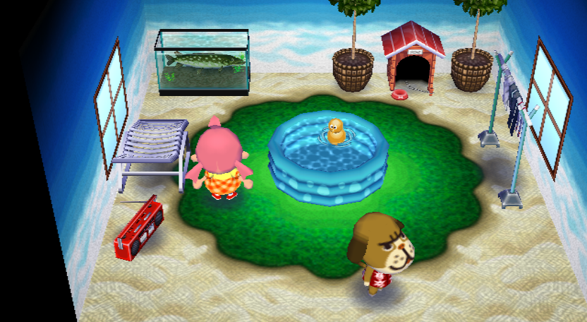 Interior of Mac's house in Animal Crossing: City Folk