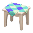 Wooden Mini Table (White Wood - Blue) NH Icon.png