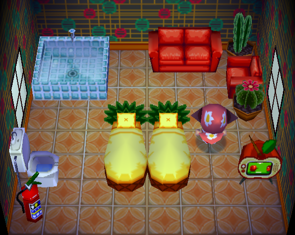 Interior of Carmen (mouse)'s house in Doubutsu no Mori+