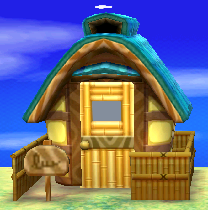 Exterior of Wade's house in Animal Crossing: New Leaf