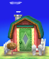 Exterior of Bree's house in Animal Crossing: New Leaf