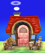 Exterior of Hazel's house in Animal Crossing: New Leaf