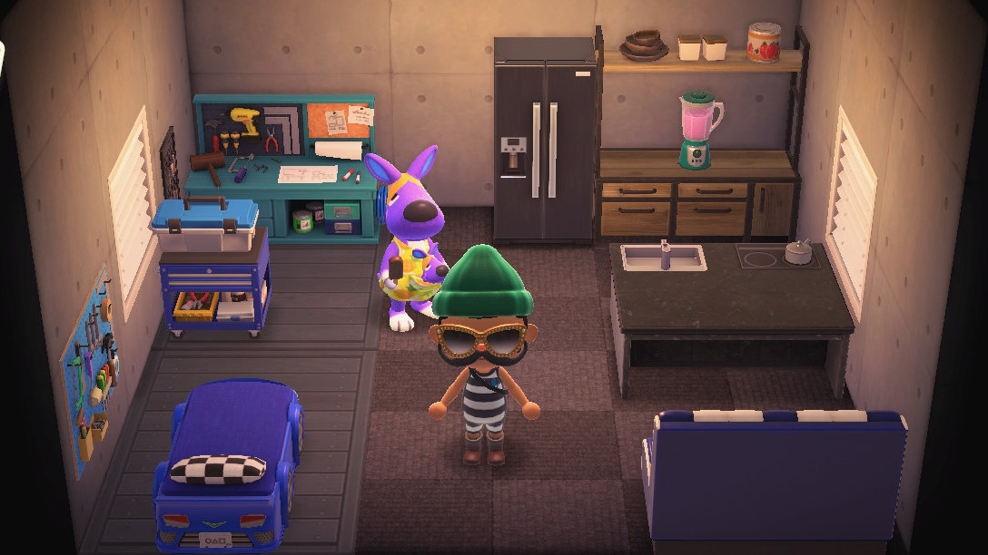 Interior of Sylvia's house in Animal Crossing: New Horizons