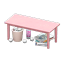 Sloppy Table (Pink - Fashion) NH Icon.png