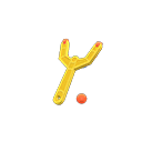 Colorful Slingshot (Yellow) NH Icon.png