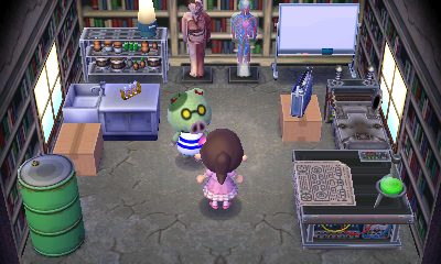 Interior of Cobb's house in Animal Crossing: New Leaf