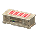 Ranch Lowboard (Vintage - Red Gingham) NH Icon.png