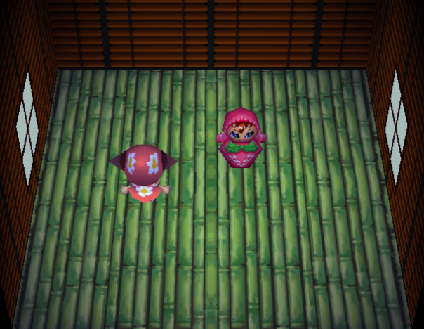 Interior of Faith's house in Animal Crossing