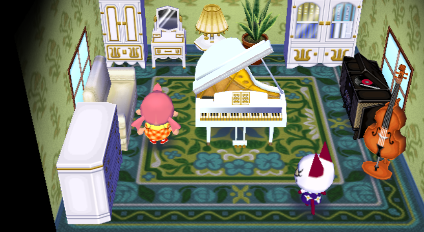 Interior of Olivia's house in Animal Crossing: City Folk