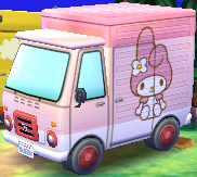 Exterior of Chelsea's RV in Animal Crossing: New Leaf