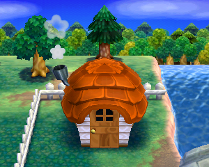 Default exterior of Bud's house in Animal Crossing: Happy Home Designer