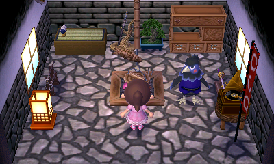 Interior of Ken's house in Animal Crossing: New Leaf
