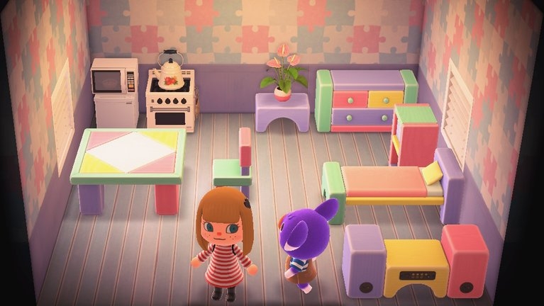 Interior of Sydney's house in Animal Crossing: New Horizons