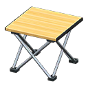 Outdoor Folding Table (Silver - Light Brown) NH Icon.png