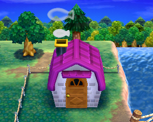 Default exterior of Diana's house in Animal Crossing: Happy Home Designer