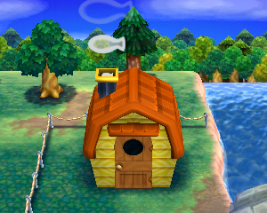 Default exterior of Frita's house in Animal Crossing: Happy Home Designer