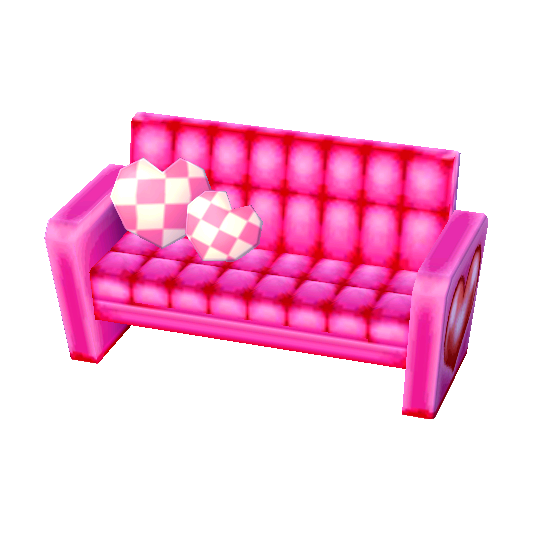 Lovely Love Seat (Lovely Pink - Pink and White) NL Model.png