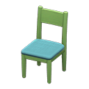 Simple Chair (Green - Light Blue) NH Icon.png