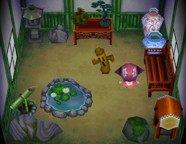 Interior of Tank's house in Animal Crossing