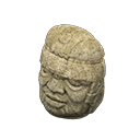 Rock-head statue