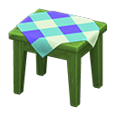 Wooden Mini Table (Green - Blue) NH Icon.png