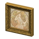 Fancy Frame (Gold - Faded Portrait) NH Icon.png