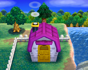 Default exterior of Monique's house in Animal Crossing: Happy Home Designer