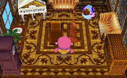 Interior of Baabara's house in Animal Crossing: Wild World