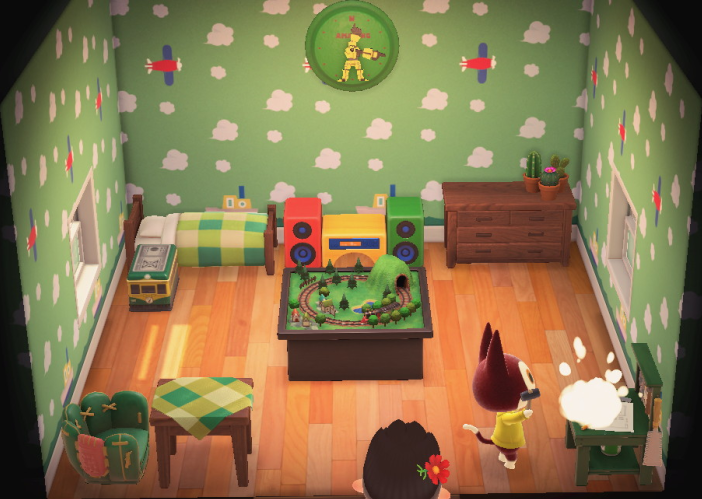Interior of Rudy's house in Animal Crossing: New Horizons
