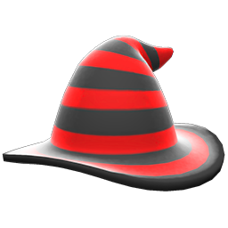 Mage's Striped Hat (Red) NH Icon.png