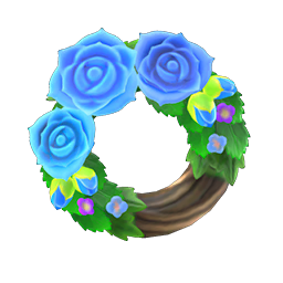 Blue Rose Wreath NH DIY Icon.png