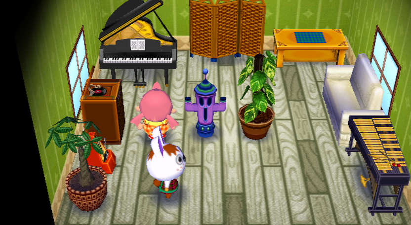 Interior of Gabi's house in Animal Crossing: City Folk