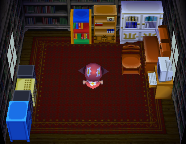 Interior of O'Hare's house in Animal Crossing