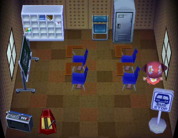 Interior of Ozzie's house in Animal Crossing